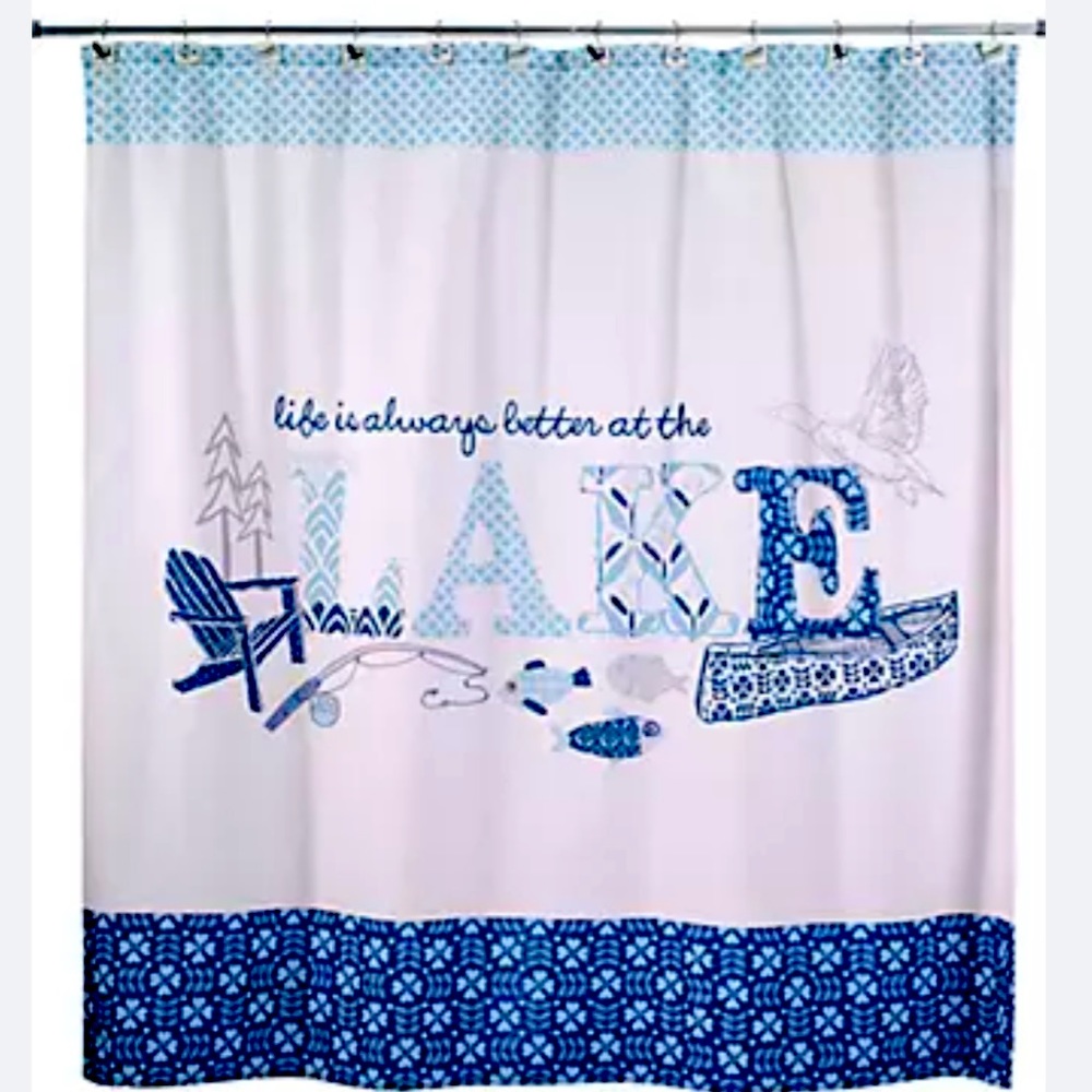 New Avanti Lake Life Shower Curtain